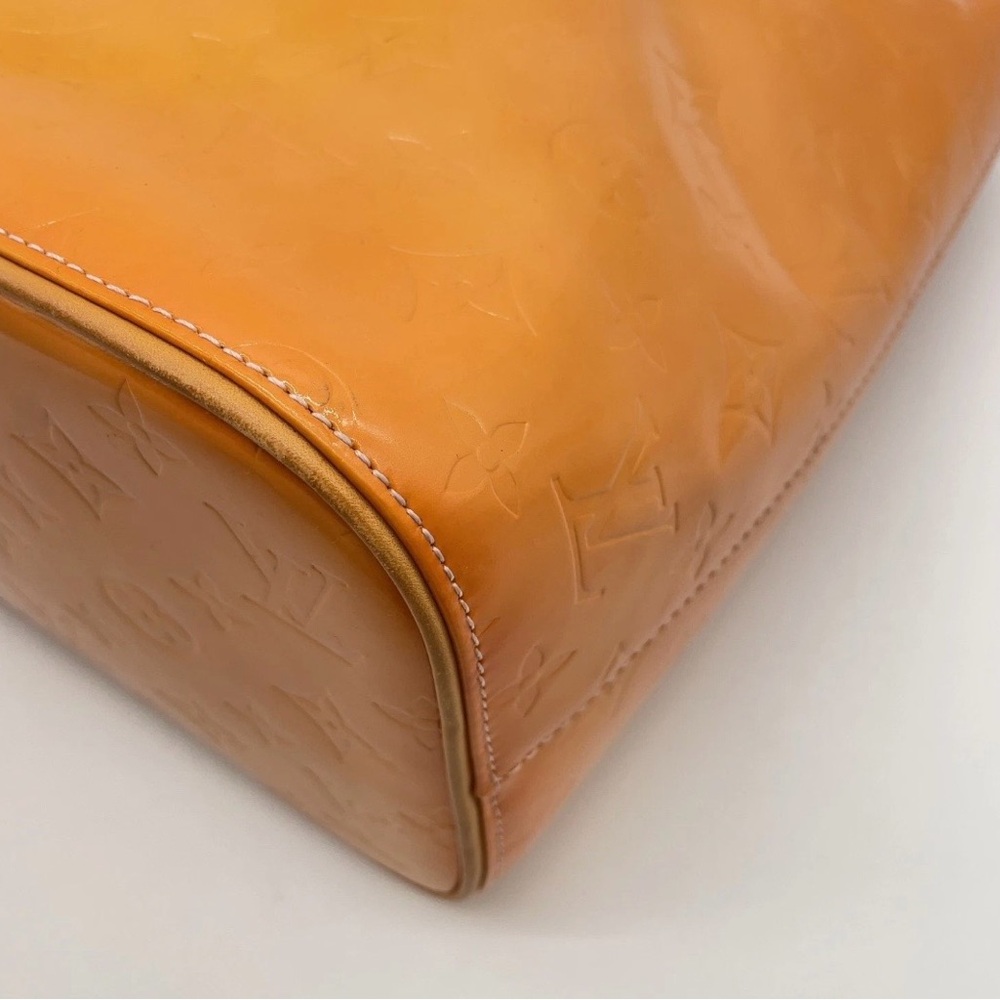 Louis Vuitton Orange Vernis Monogram Small Tote - Picture 6 of 13